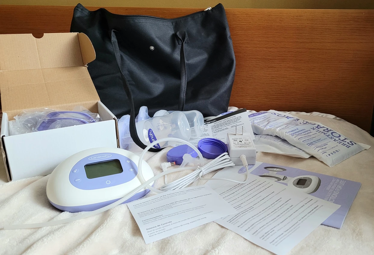 NEW-Lansinoh_Double Electric Pump & Bag