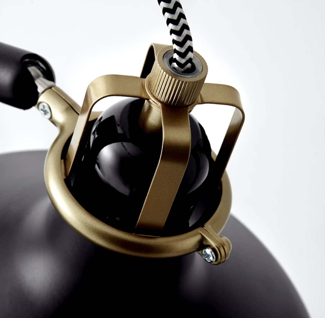 IKEA ranarp desk lamp black and gold - photo 3