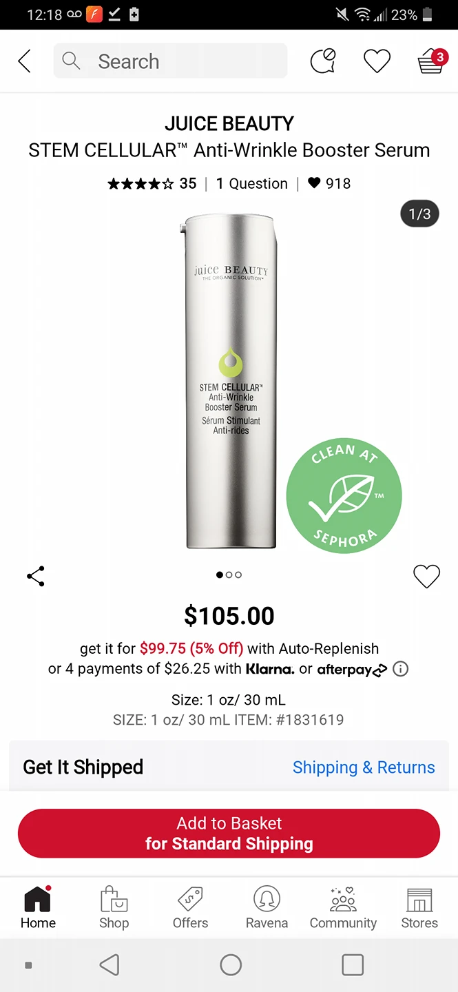 BNIB Juice Beauty Stem Cellular Anti-Wrinkle Retinol Serum - photo 5