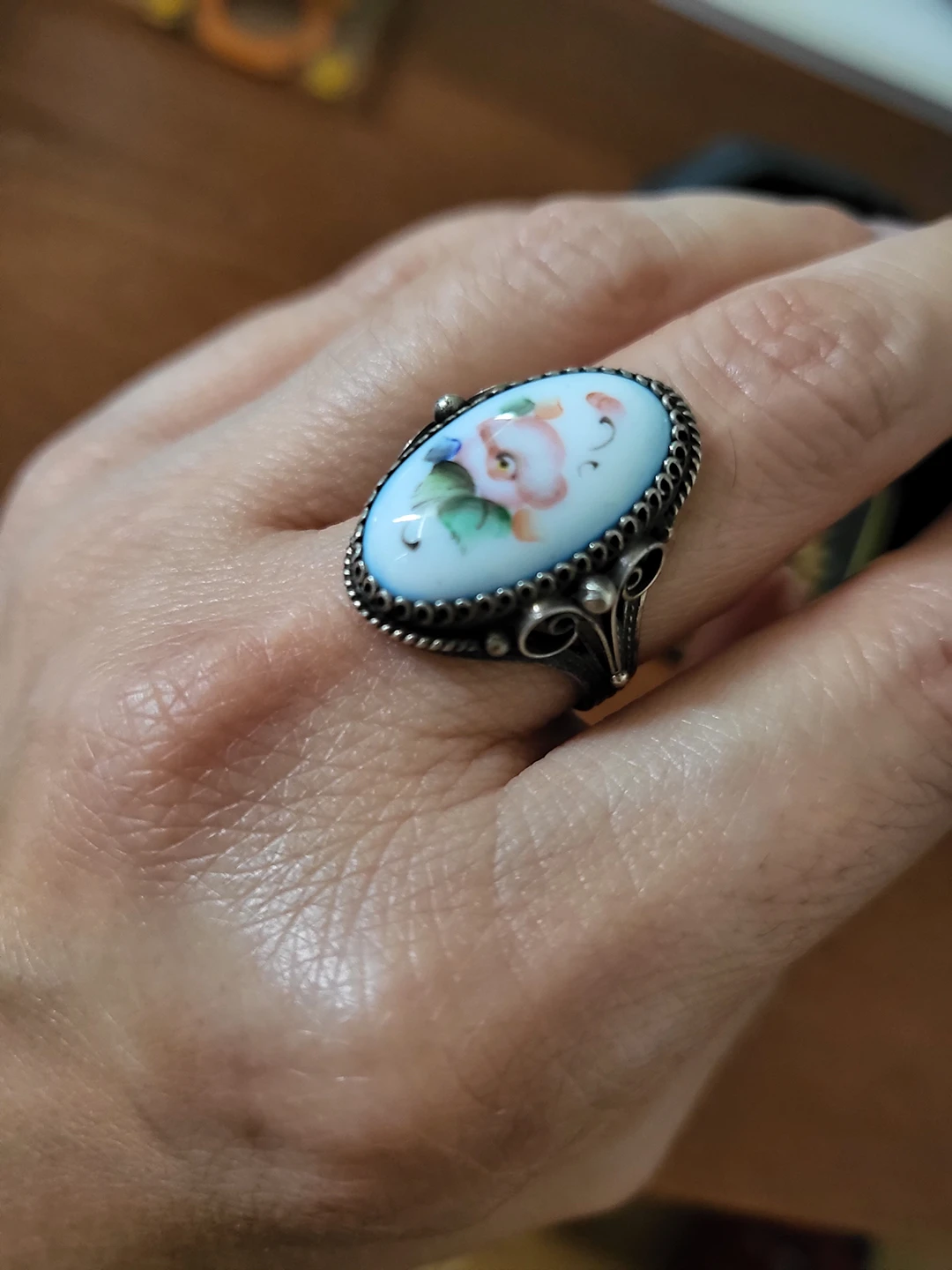 Authentic Russian filigree jewellery set - photo 4