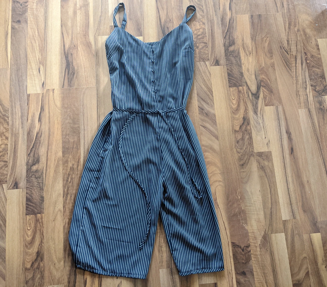 Wide Leg Crop Pant Jumpsuit