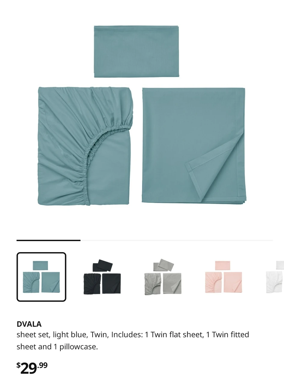 NEW Dvala Bedsheet set (Twin) - photo 4
