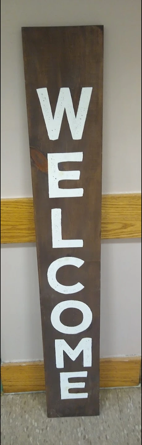 Solid Wood Welcome Display Sign thumbnail
