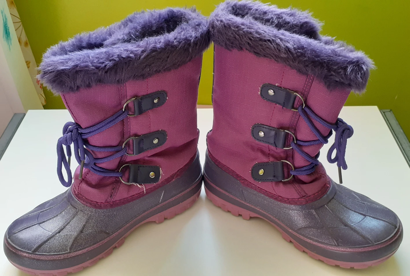 girls purple snow boots
