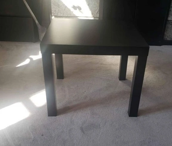 IKEA (LACK) Black Side Table thumbnail