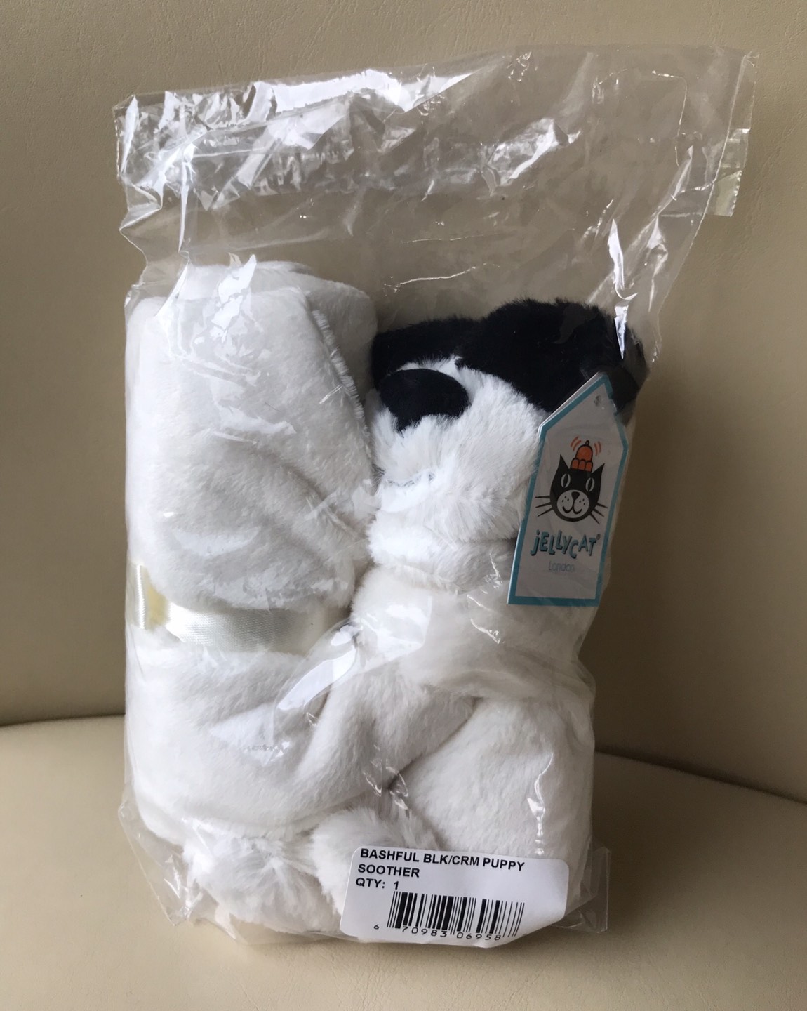 New Factory Seal Jellycat Bashful Puppy Soother Machine Wash NWT - photo 4