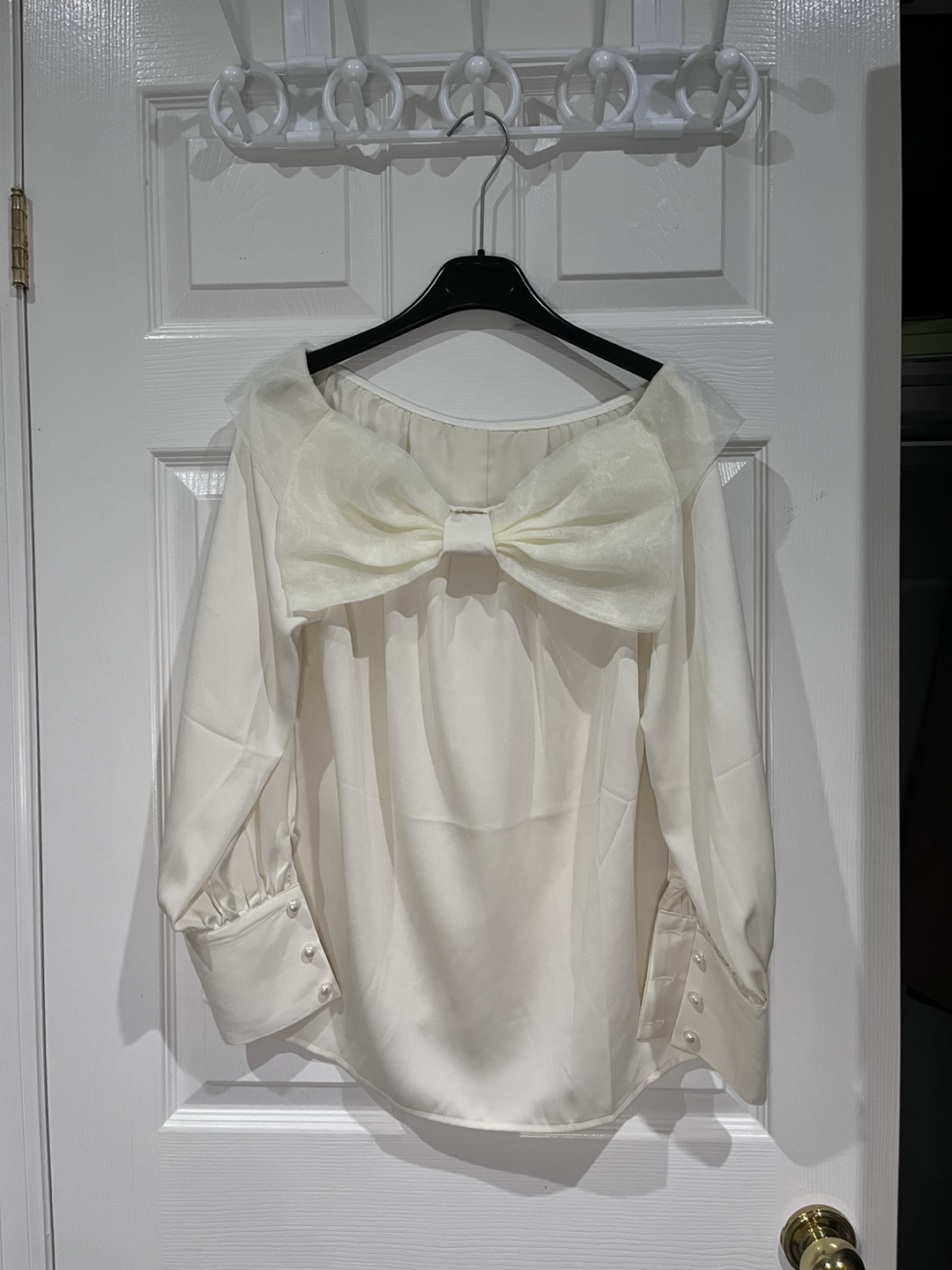 Satin Blouse w Bowknot thumbnail