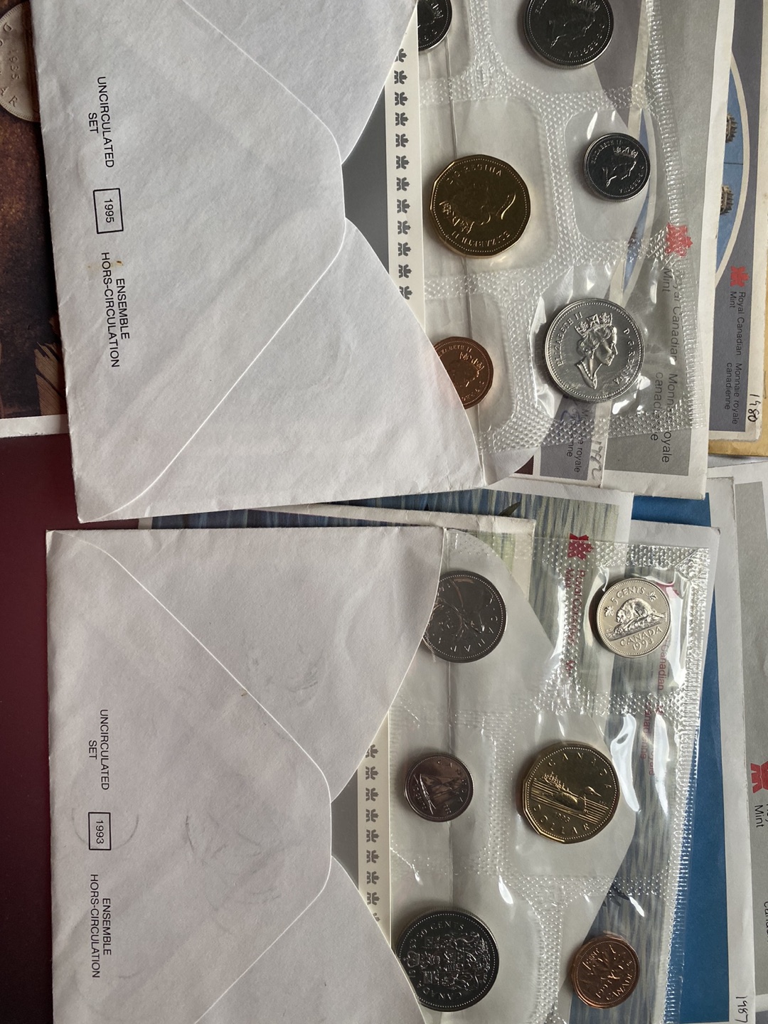 13 Canada Proof like UNC coin sets 1979-1995 🍀 image indicator(4)