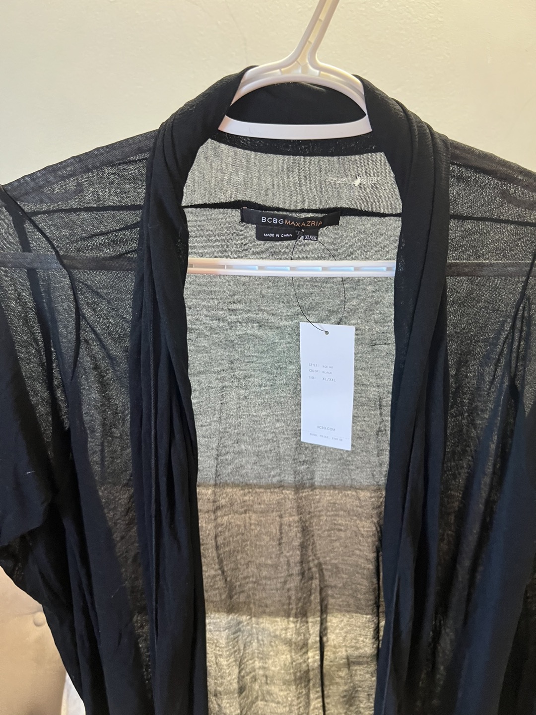 BCBG Brand New Sheer Summer Cardigan. XL image indicator(5)