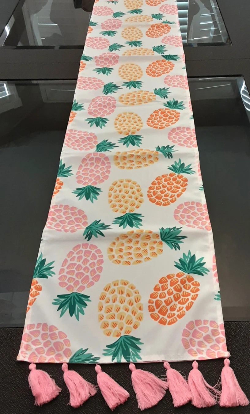 Tropical pineapple table runner thumbnail