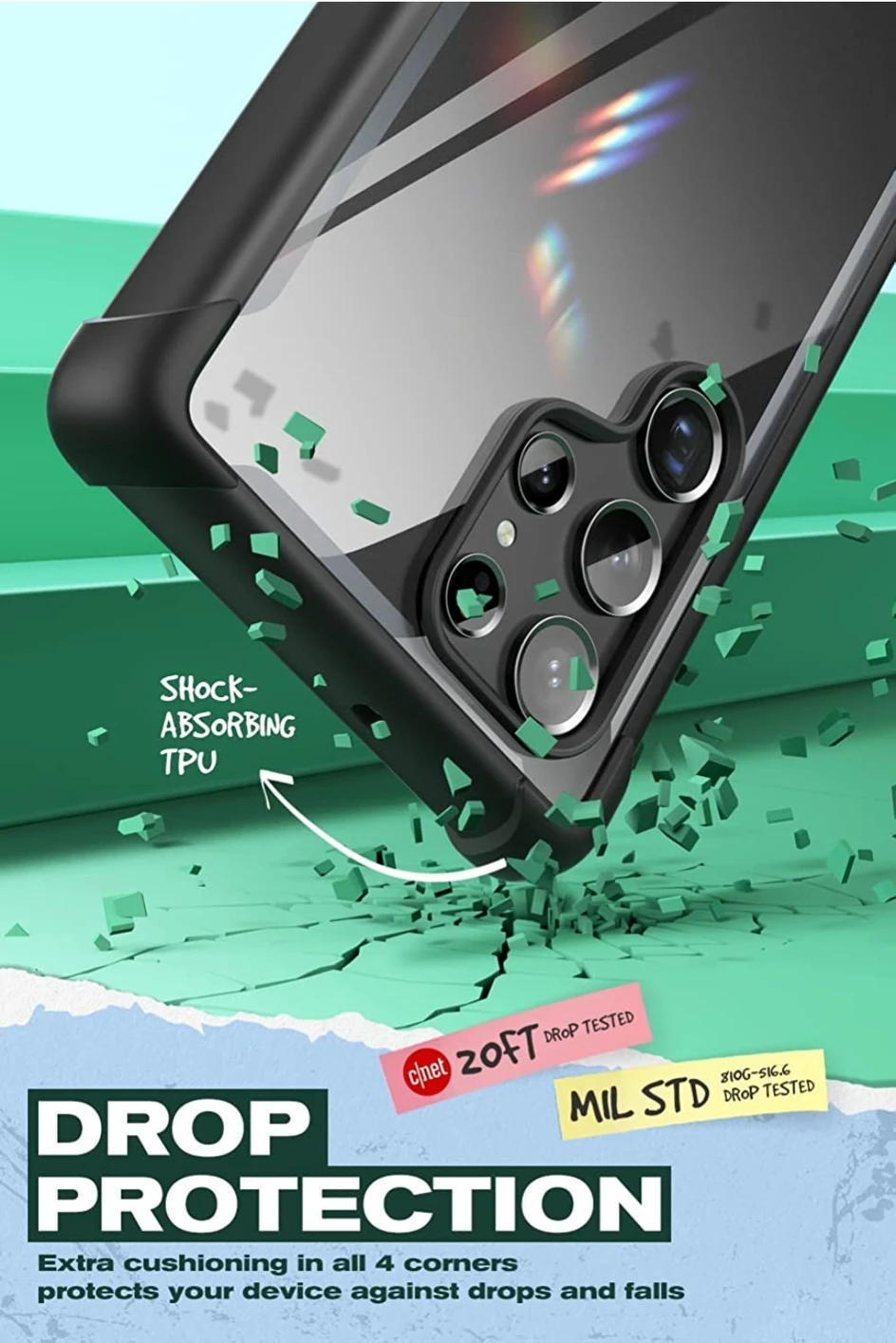 i-Blason Ares Galaxy S22 Ultra case (Black) image indicator(3)