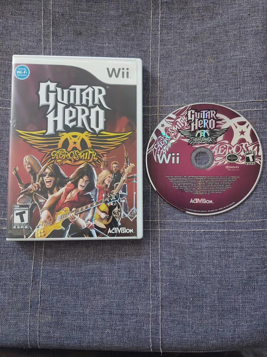 game only: guitar hero Aerosmith wii