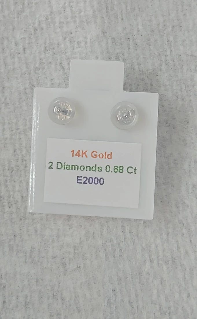 . 68ct diamond earrings - photo 4