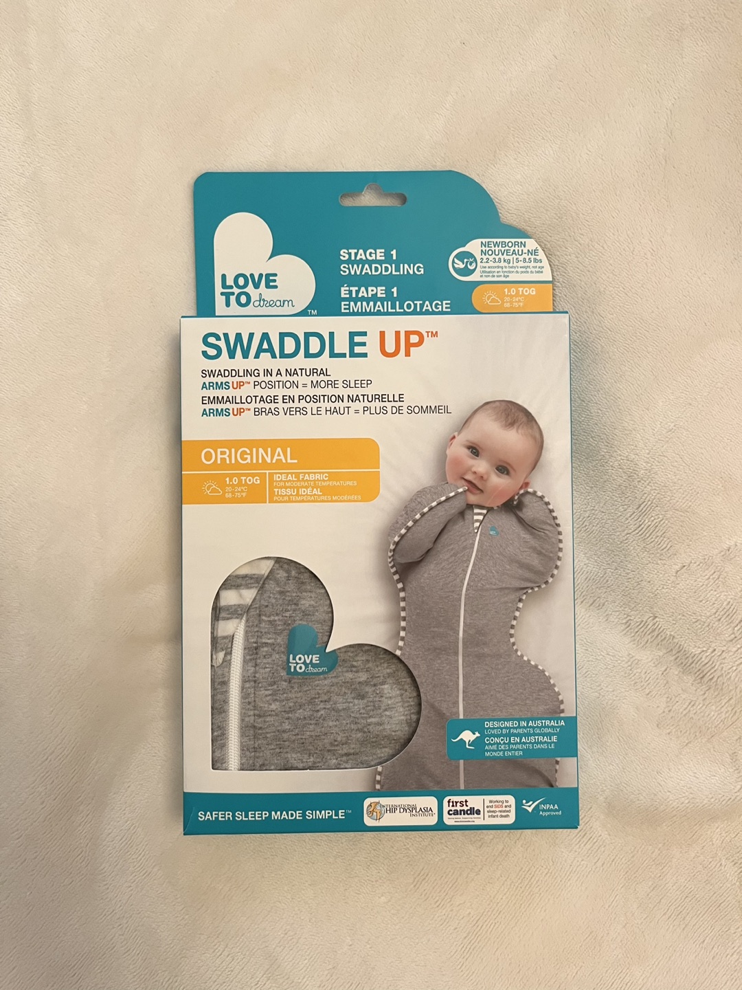 Love to Dream Swaddle Up - NB Newborn - with original packaging thumbnail