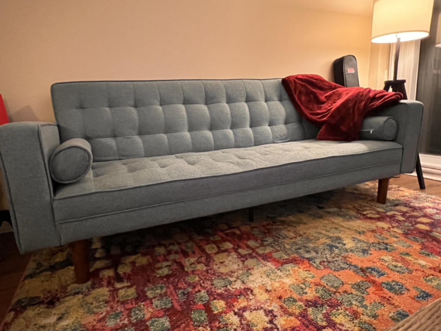 Sofa Bed with 2 Pillows