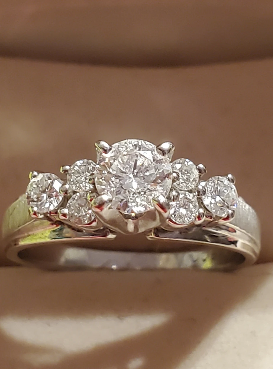 Diamond Ring  14kt white gold - photo 2