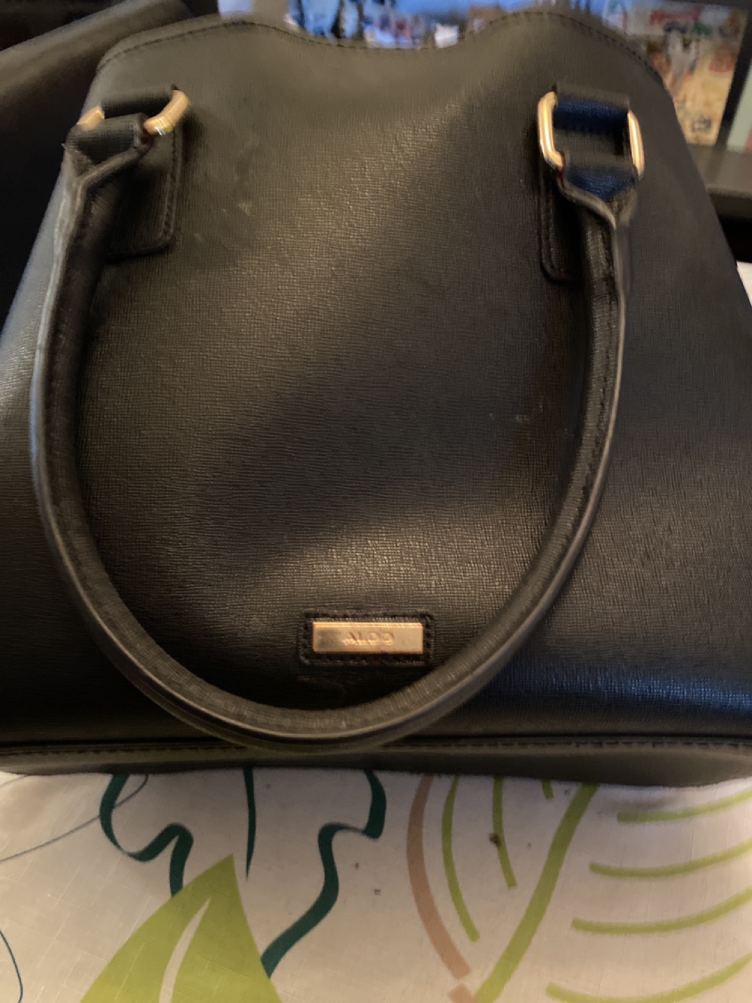 Aldo red and black purse