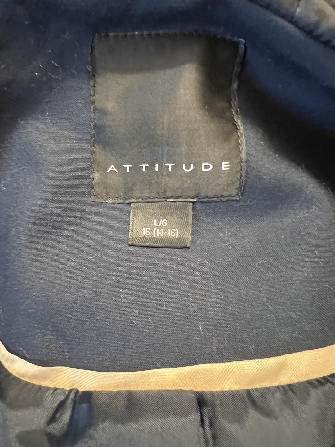 Windbreaker Hoodie Jacket, Faux Leather Shoulders. 16/LG image indicator(8)