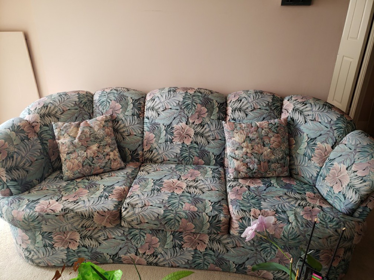 Sofa and chaise lounge