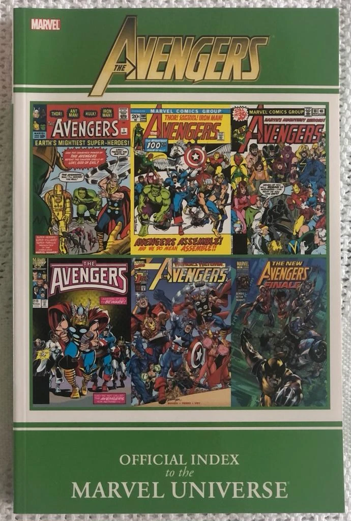 Marvel Avengers Official Index Book NEW thumbnail