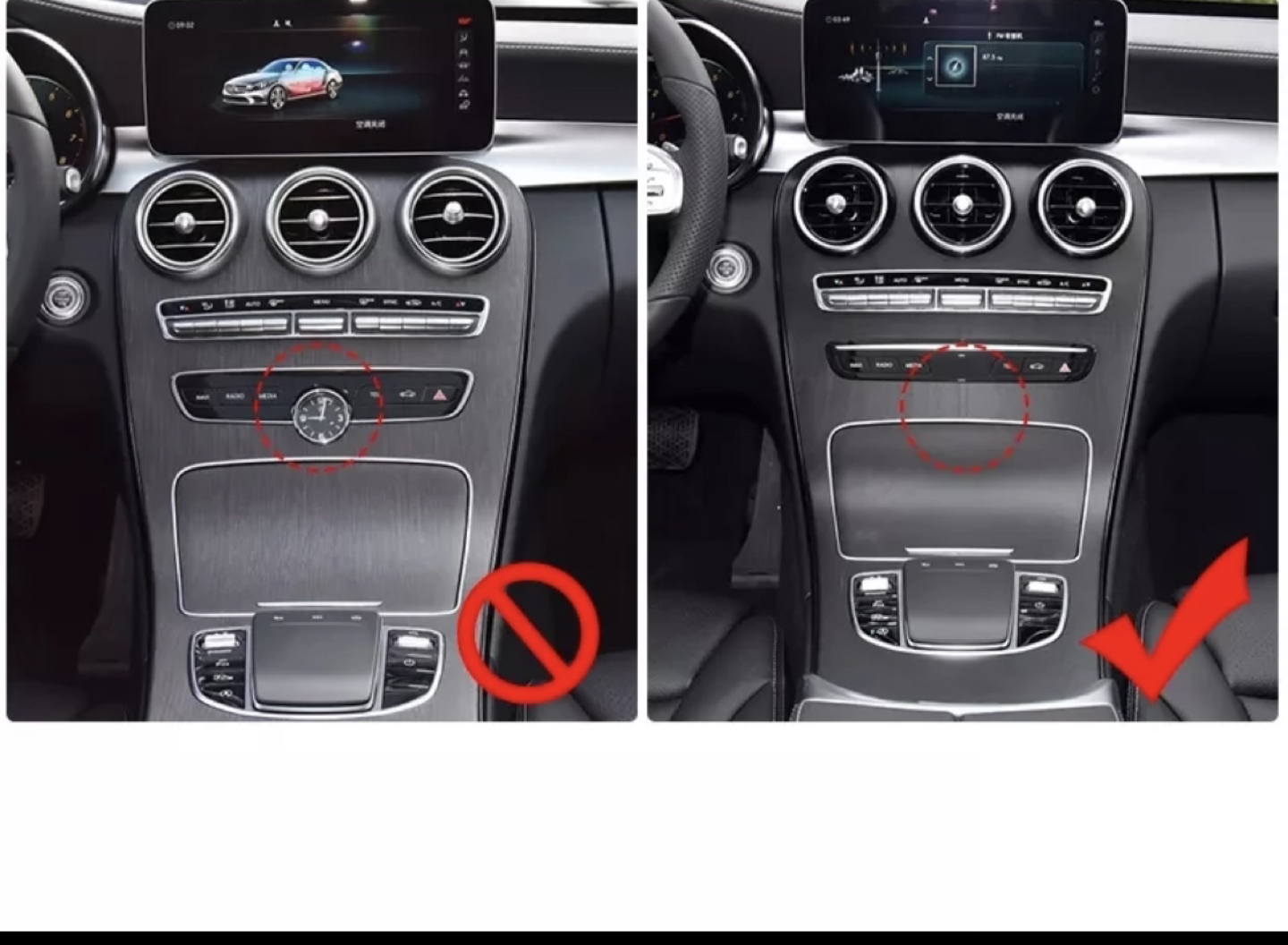New Mercedes console replacement panel - photo 3