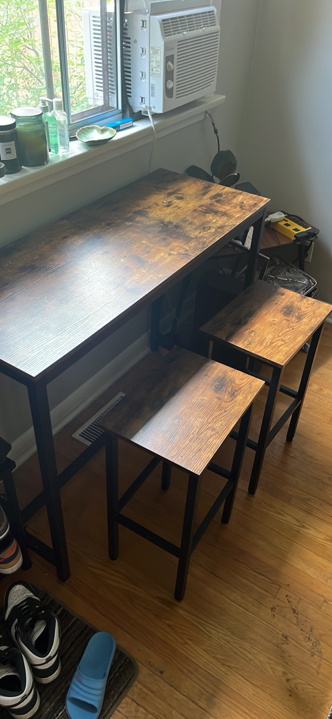 HOOBRO bar table set with 2bat stools - photo 5