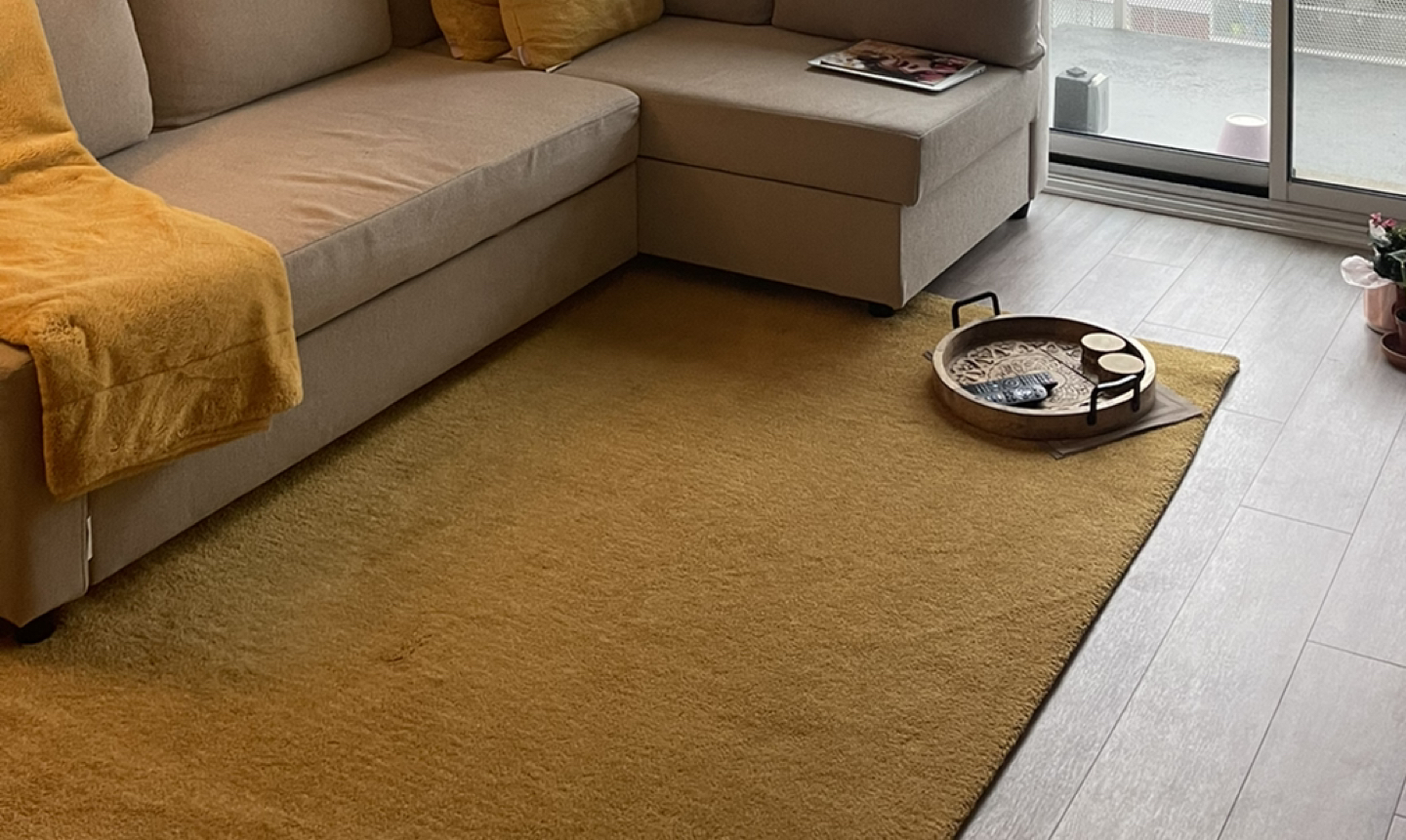 Carpet with anti slip