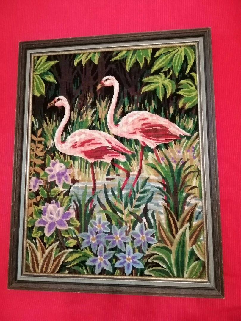 Handwoven Koblen Tableau with frame 57 in 71 cm