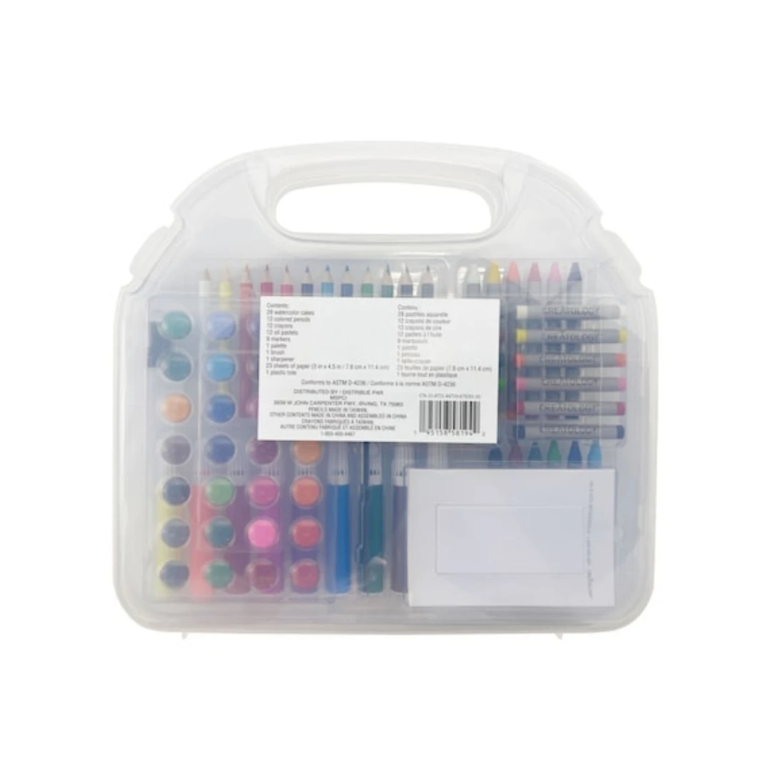 NEW 100pc Kids Art set in hard case image indicator(3)