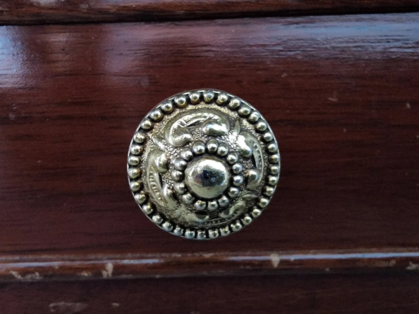 MUST GO Vintage office/writing desk,  expandable, wood & leather image indicator(7)