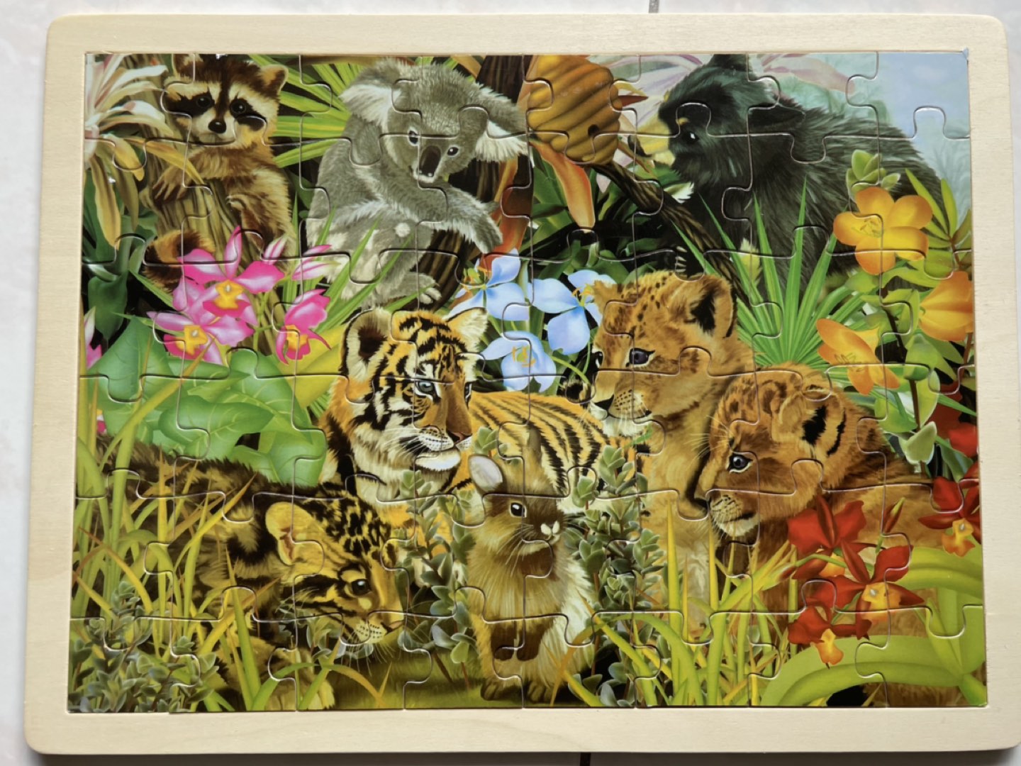 3 kids wooden puzzles
