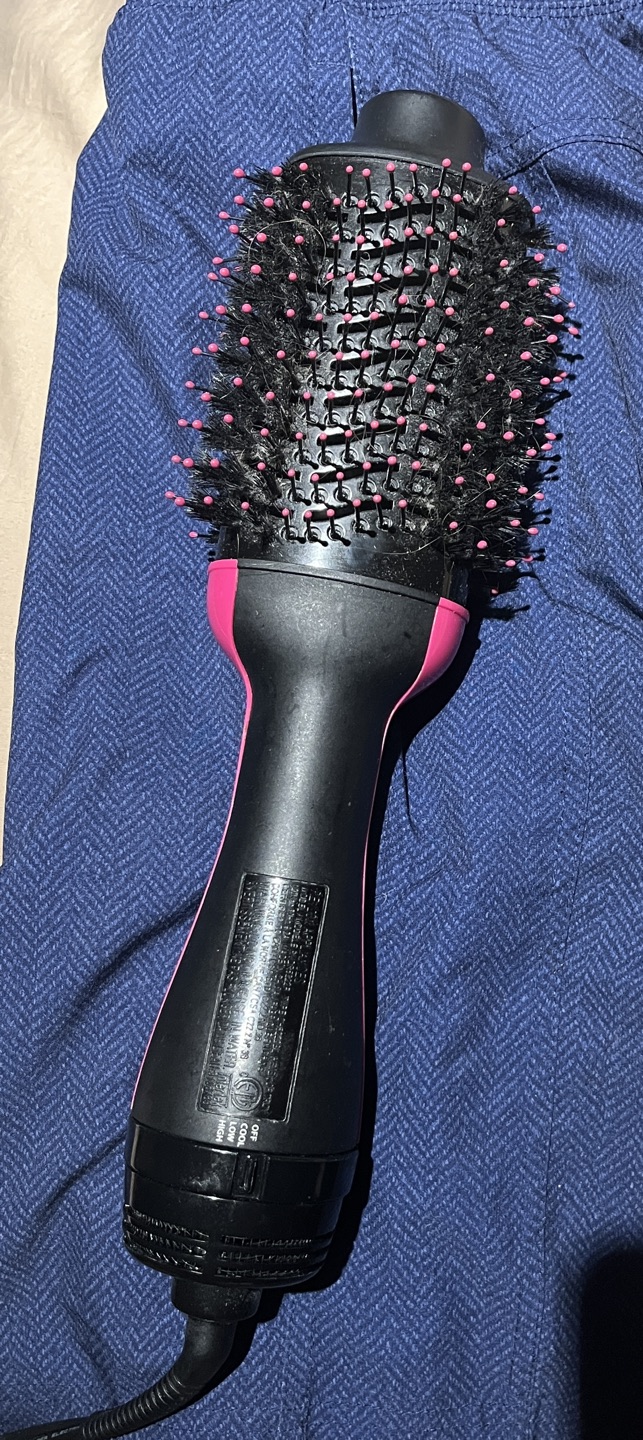 babyliss pro stainless flat iron and revlon hairdryer brush