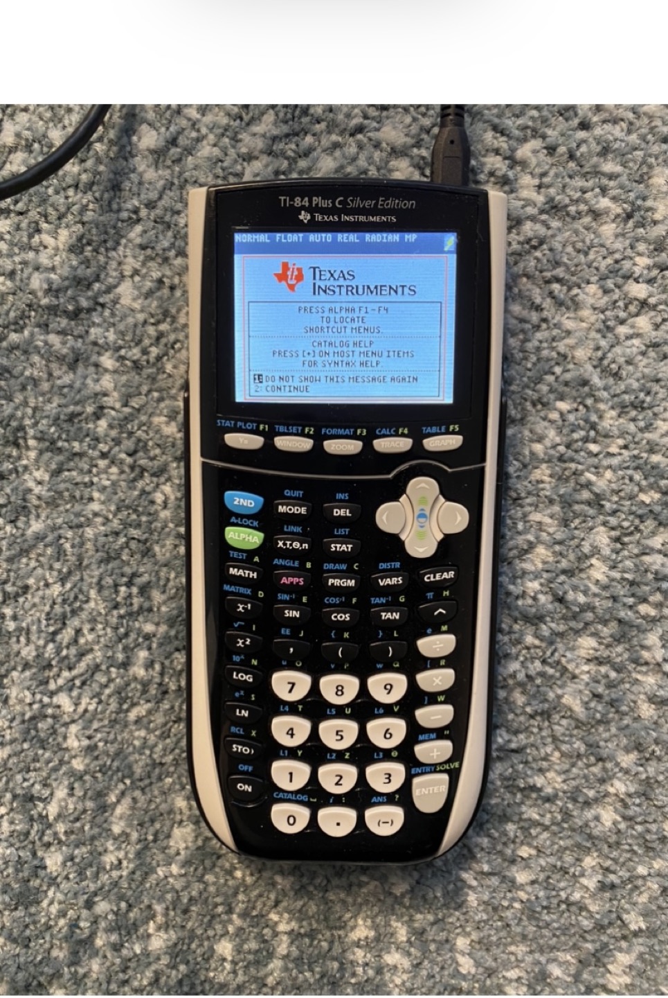TI-84 Plus C Silver Edition Graphing Calculator