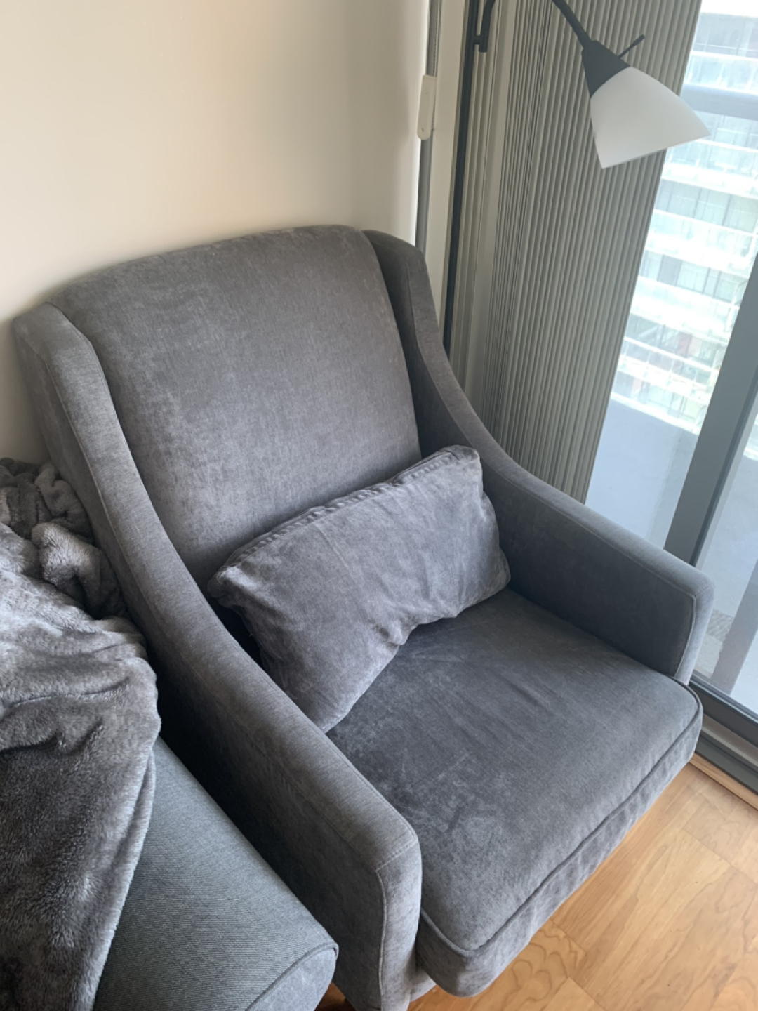 Grey Accent Chair - photo 3
