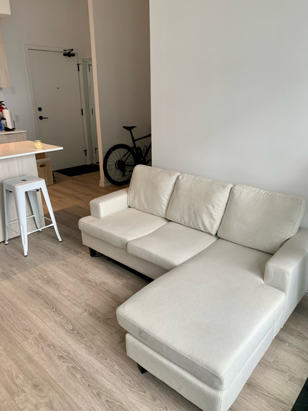 White Sectional Couch - From Corrigan Studio