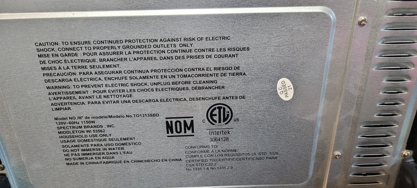 Black & Decker Oven Toaster image indicator(2)