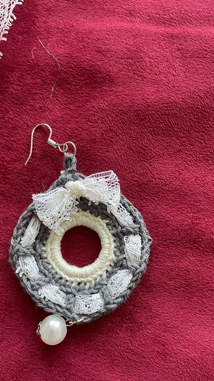 Crochet set earnings and necklace image indicator(2)
