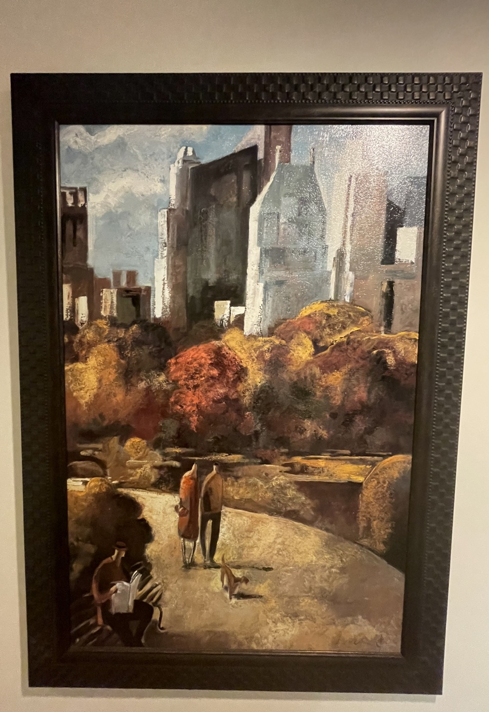 Beautiful city landscape painting