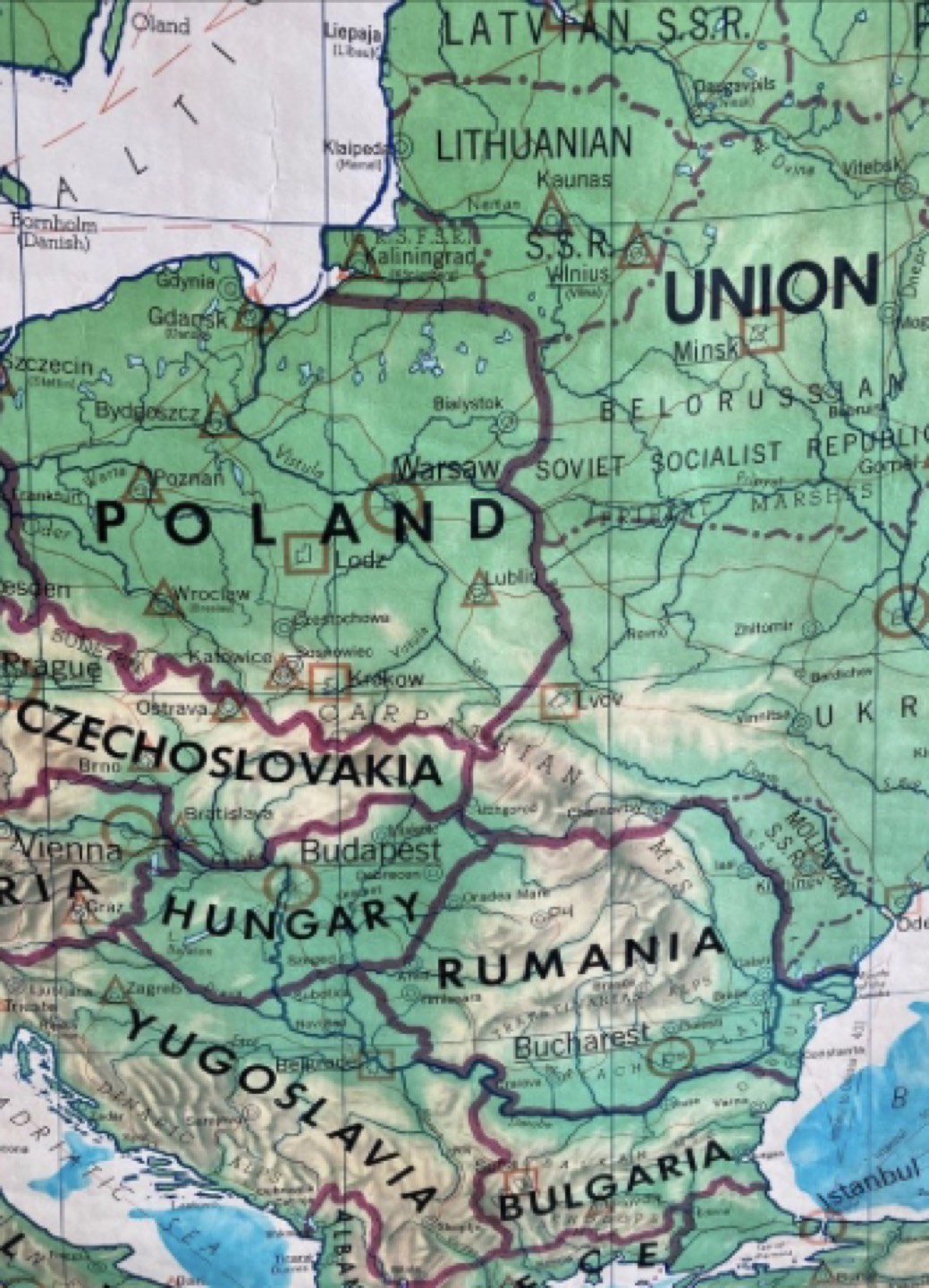 1971 Rollup  School wall map - Europe image indicator(2)