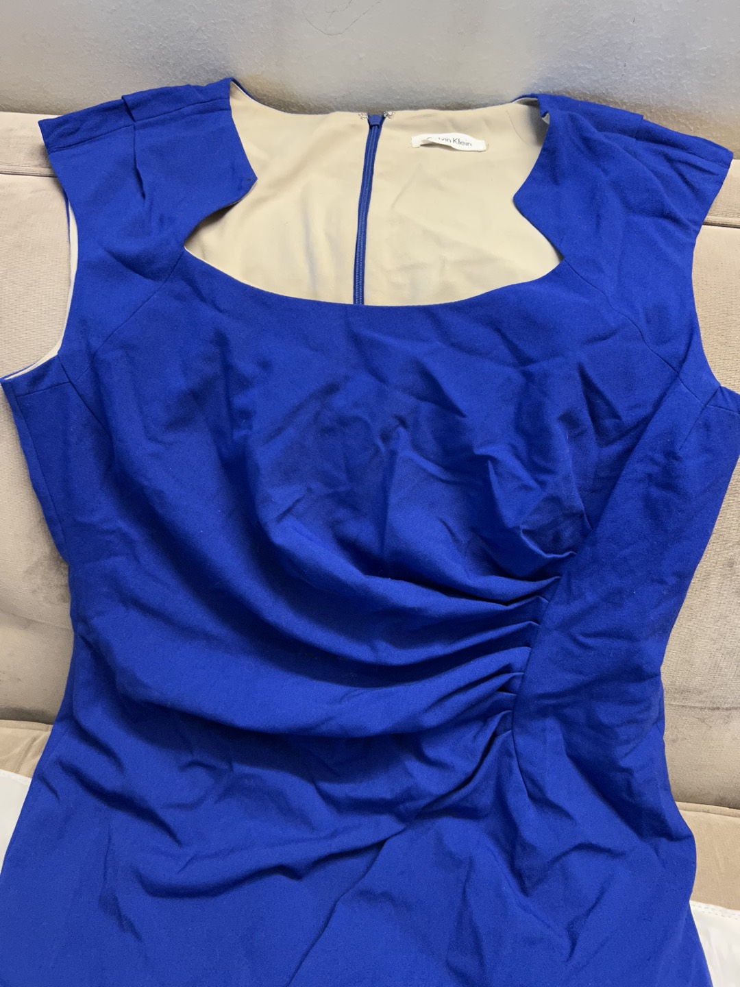 Calvin Klein Cobalt Blue dress. XL image indicator(3)