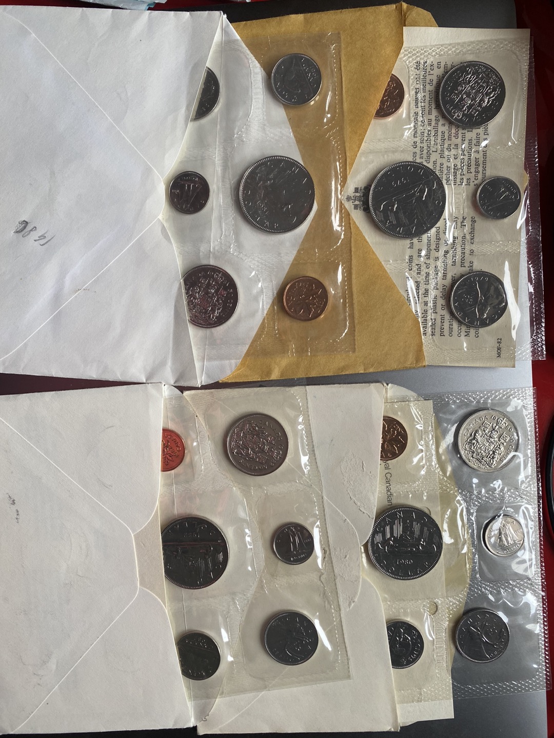 13 Canada Proof like UNC coin sets 1979-1995 🍀 image indicator(3)