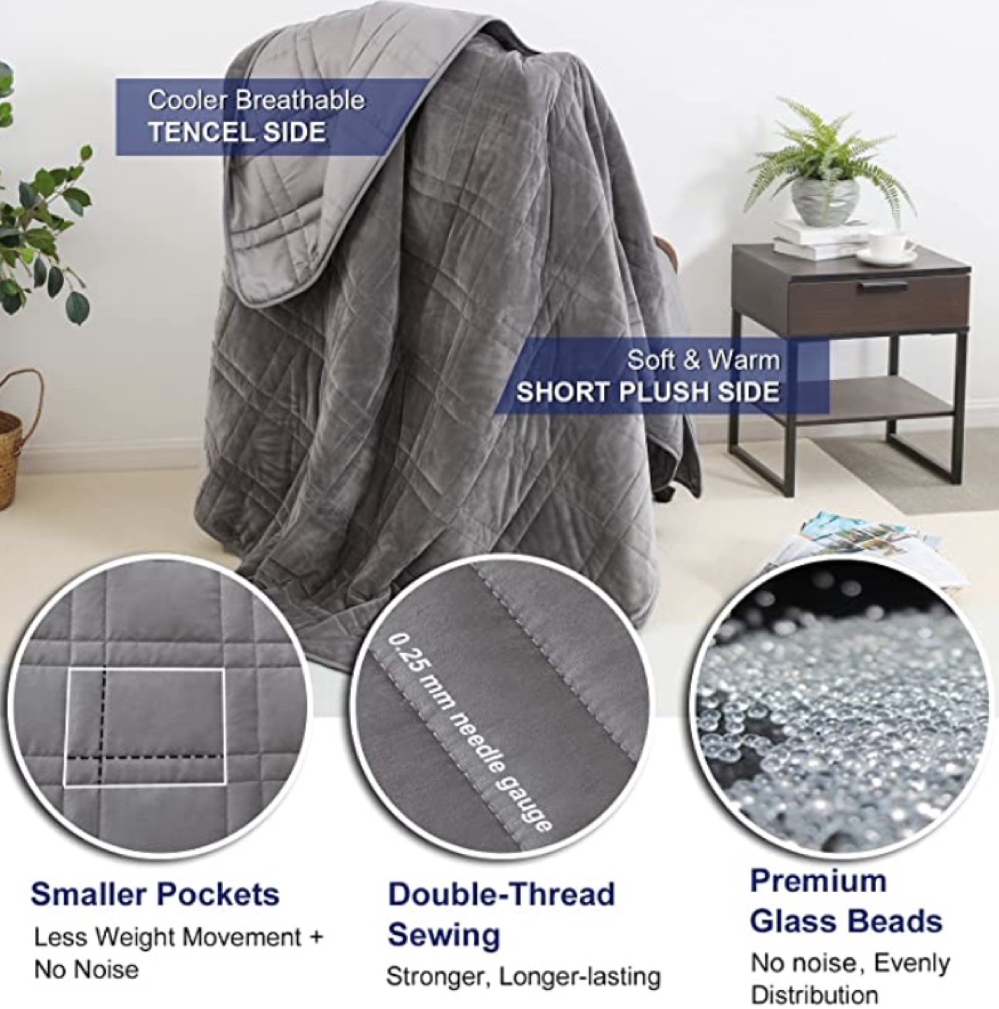 Weighted Blanket Queen Size 25-lb - photo 5