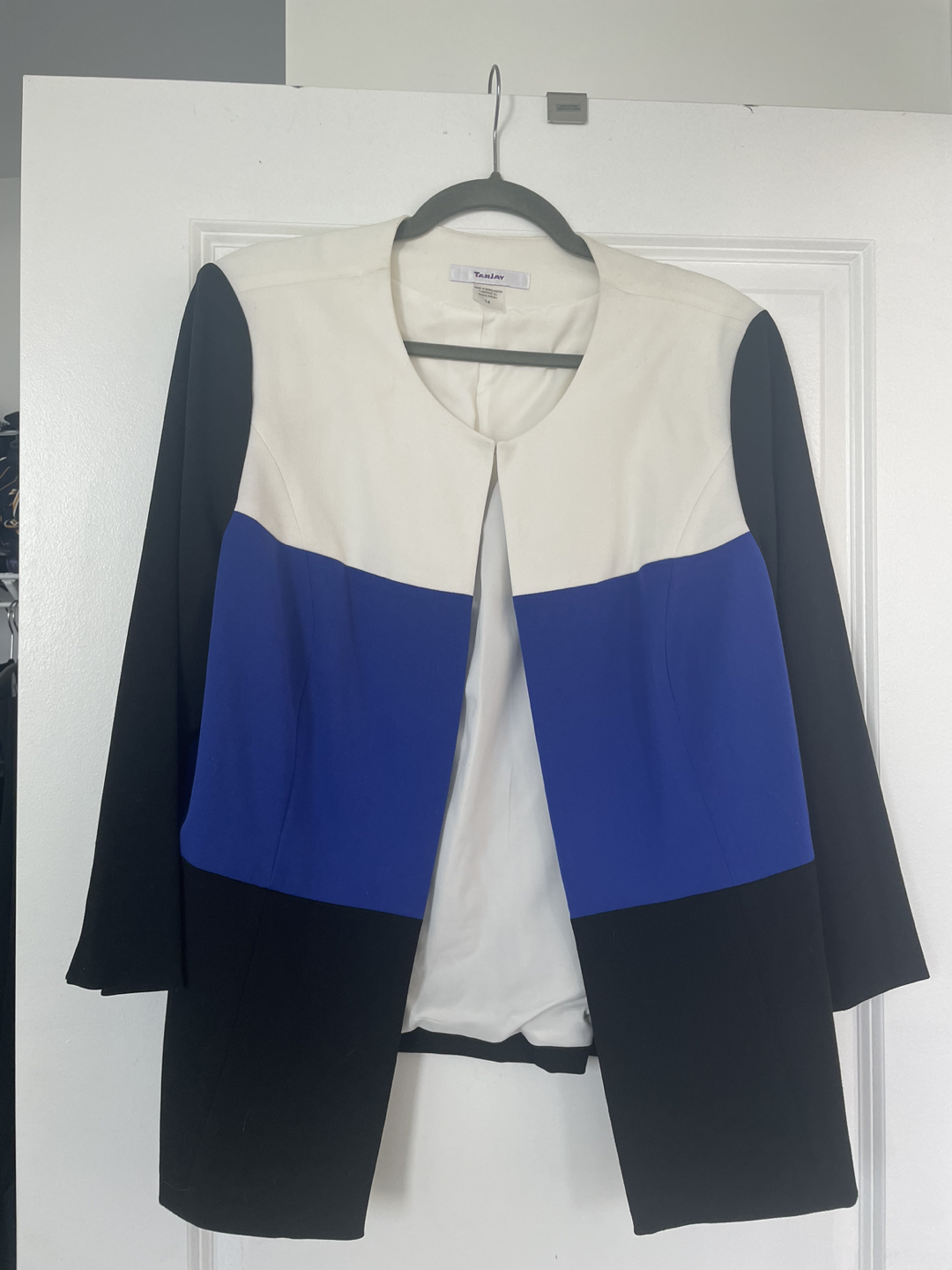 Colour Block Jacket Size 14 thumbnail