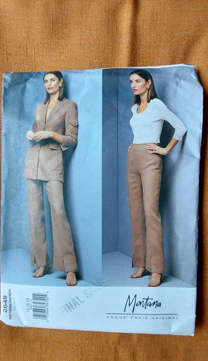 Vogue pattern#2649-size 14-16-18 thumbnail