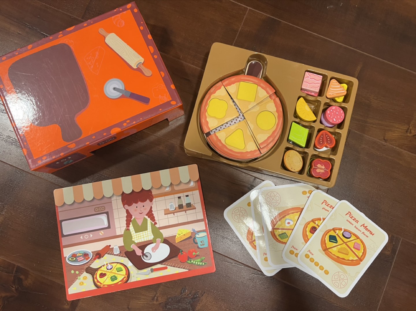 Montessori Toy, Pizza Building Set thumbnail
