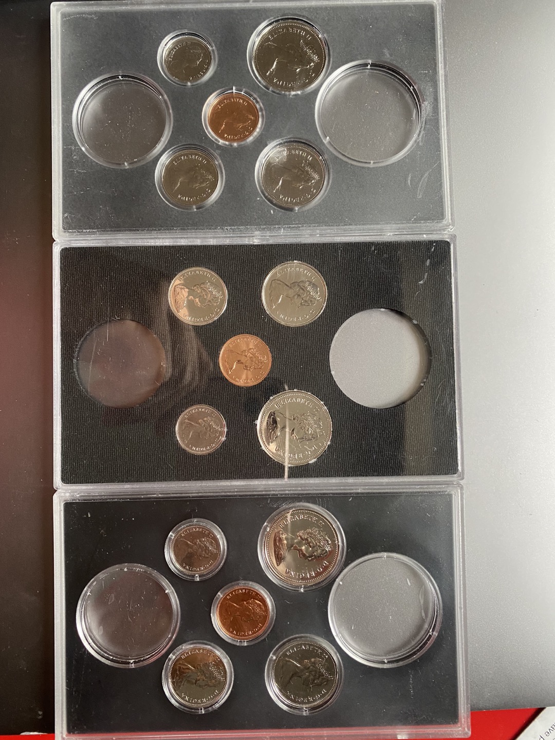 9 Partial Canada Specimen UNC coin sets 1970s/80s🍀 image indicator(3)