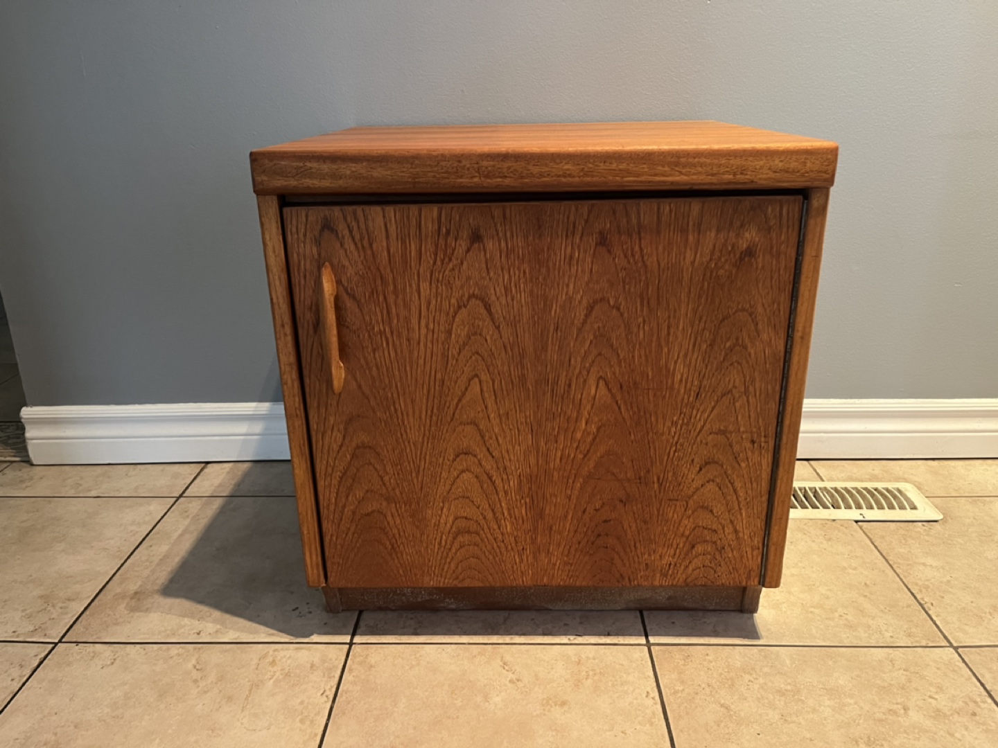 Teak end/side/ table cabinet thumbnail