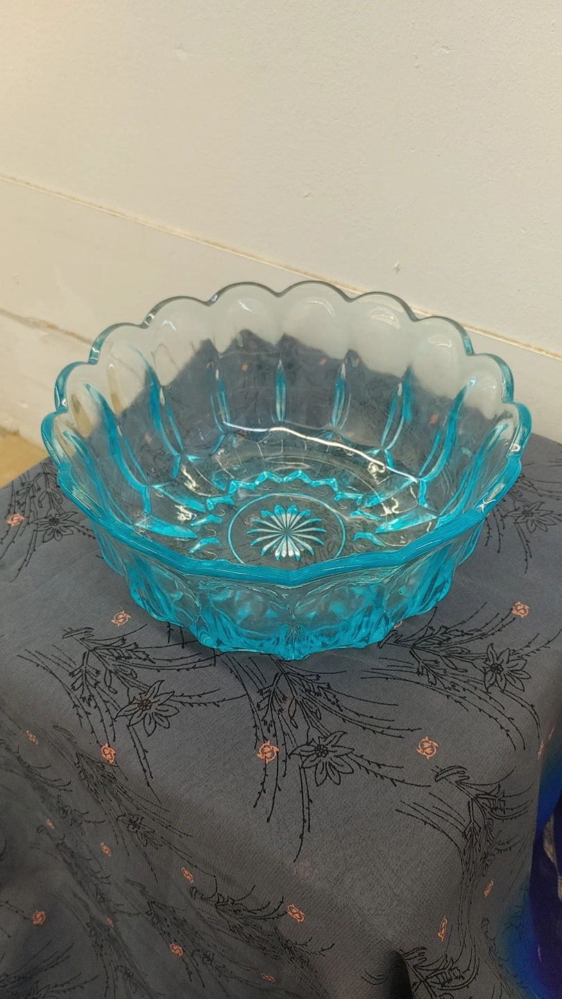 Blue Fruit Bowl