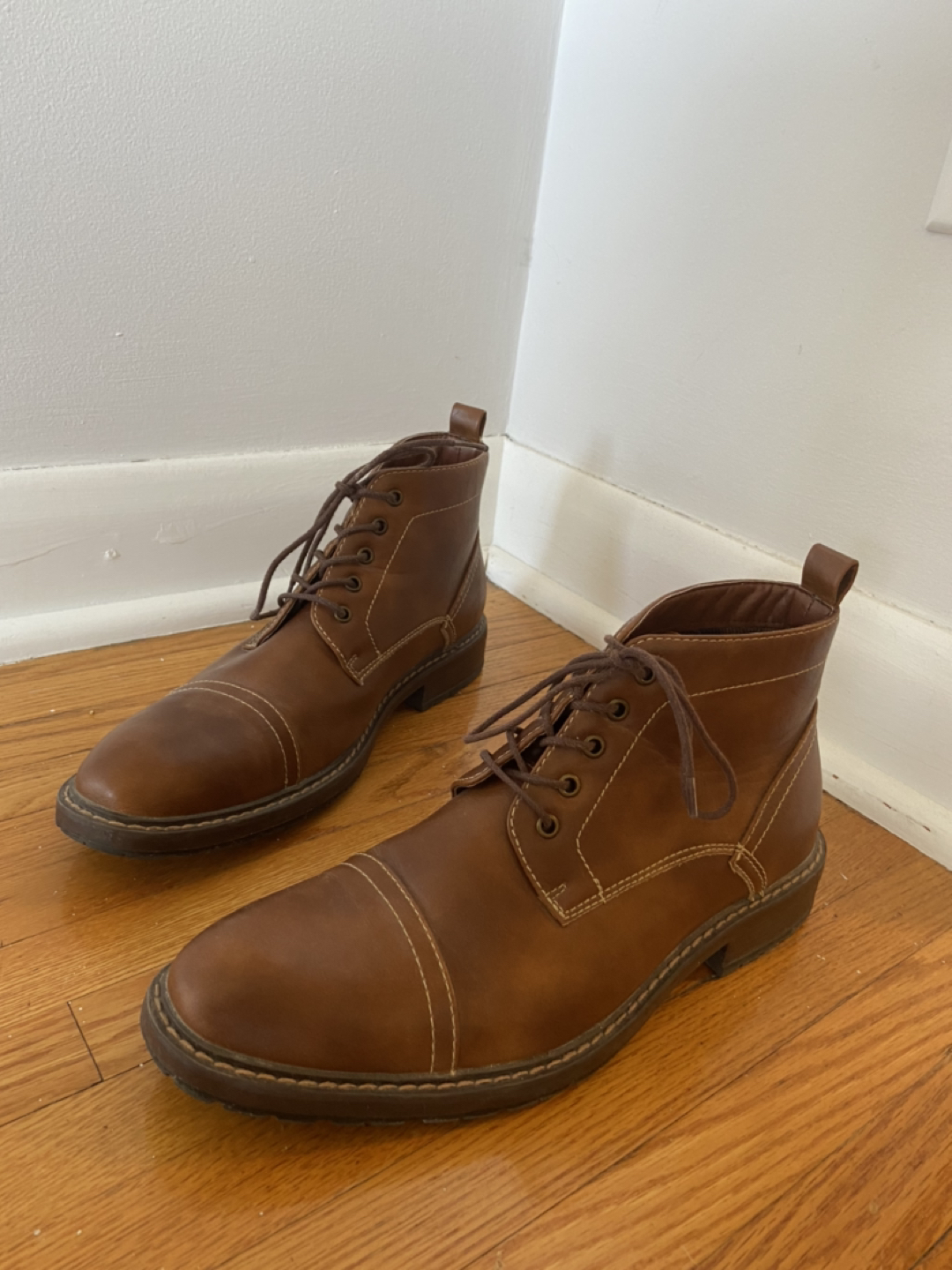 Faux Brown leather Boots