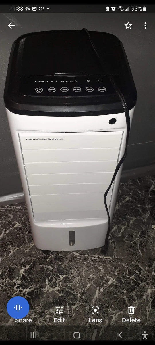 PORTABLE AIR COOLER WITH REMOTE $90 AVAILABLE AUG 13TH - photo 3